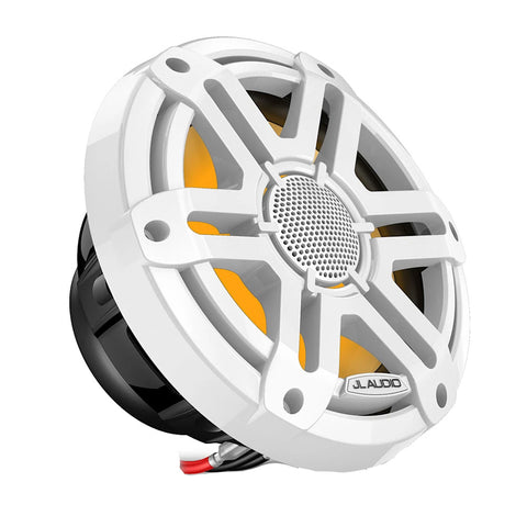 JL Audio M200 Marine Speakers 7.7" w/LED  White Sport Grille [010-04757-00]