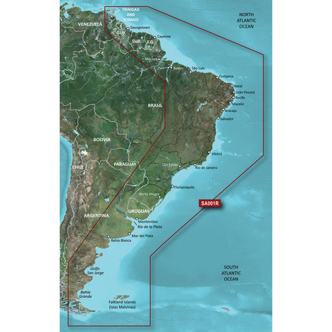 Garmin BlueChart g3 HD - HXSA001R - South America East Coast - microSD/SD [010-C1062-20]