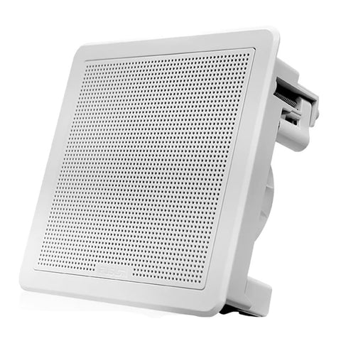 Fusion FM-65SW FM Series 6.5" 120 Flush Mount Square Marine Speakers - White Grill - 120W [010-02299-10]