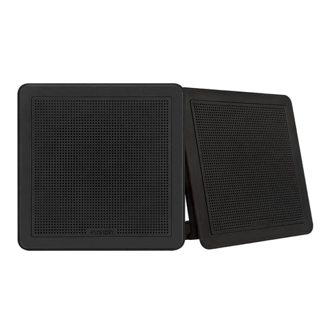 Fusion FM-65SB FM Series 6.5" 120 Flush Mount Square Marine Speakers - Black Grill - 120W [010-02299-11]